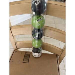 Seahawks New! NFL Shatterproof‎ Balls Christmas Ornaments Set 5 Pack